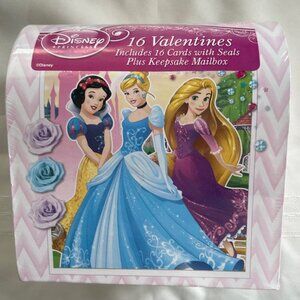 Disney Princess Valentines 16 cards with Keepsake Mailbox - NEW Sealed Package